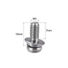 sourcing map M4 x 10mm Stainless Steel Phillips Pan Head