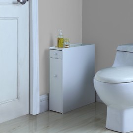 Proman Products Bathroom Floor Cabinet Wood in Pure White