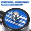sourcing map Brass Electric Solenoid Valve, 1/2" NPT 12VDC Air