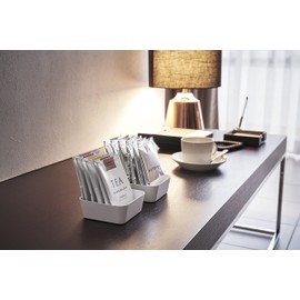 YAMAZAKI home Tower Amenity Tray S White, Small