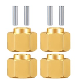 RCLIONS Brass RC Wheel Hex Hub 5mm Drive Adapter for TRX4M 1/18th RC Crawler Car Upgrades