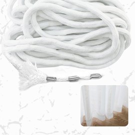 LinJunnz Lead Tape for Curtains, 10 m Lead Chain, 50 g/m, Adds Pleats to Curtain Weights Bottom, Smooth Hanging, Perfect Folds, Lead Tape for Curtains, Curtain Fabrics, Mosquito Net, Curtain Pendants