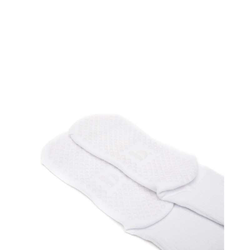 HALFMOON crew socks—pause, White, Small