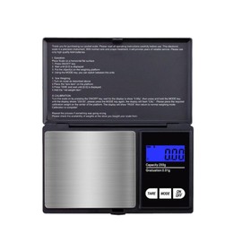 Digital Scale, Portable Type, Electronic Scale, With Tare Function, Measuring Scale, 0.01 - 17.6 oz (0.01 - 500 g), Precision Scale, Multipurpose, Ultra Compact, Commercial Use, Kitchen and Cooking