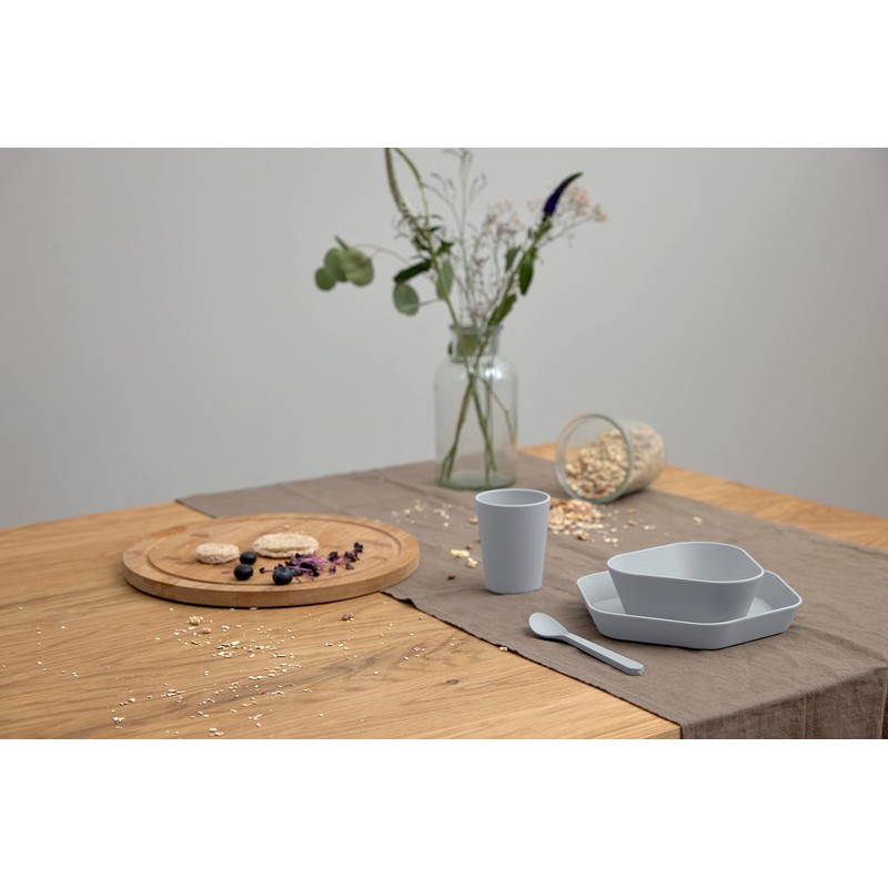 LÄSSIG Children's Bowl without Melamine, BPA-Free, Made from Biocomposite/Bowl Geo,