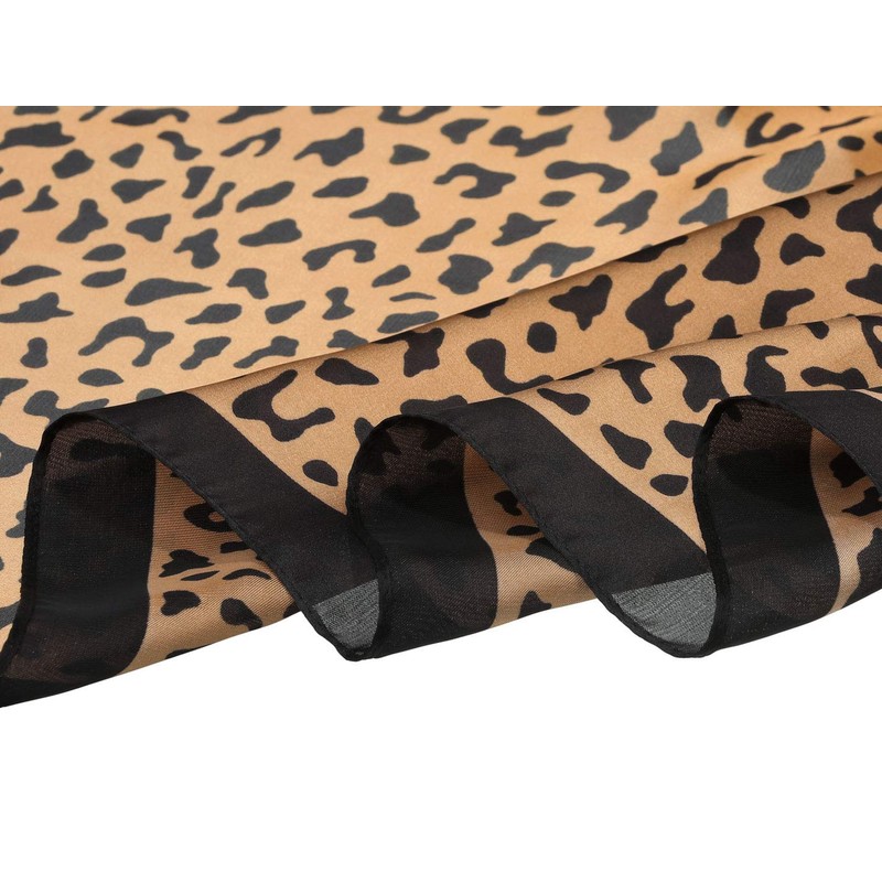 Allegra K Women's Silk Scarf, Square Scarf, Neckerchief, Bandana, Leopard