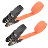 TRIWONDER Ratchet Tie Down Straps (04 Orange 1.0 inches (25