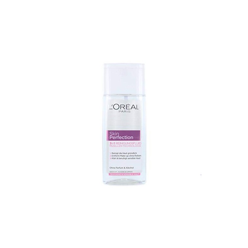 L'Oreal Skin Perfection 3-in-1 Cleansing Fluid 200 ml / Facial