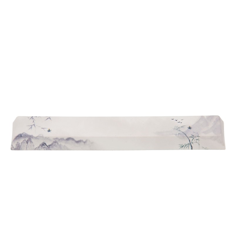 Spacebar Keycap PBT Ink Mountain Pattern DIY Universal Mechanical Keyboard