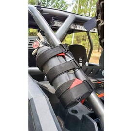UNIGT Universal UTV Roll Bar Fire Extinguisher Holder Compatible with Polaris RZR Ranger General 900 1000 XP Maverick X3 - Enhanced Stitching Quick Release