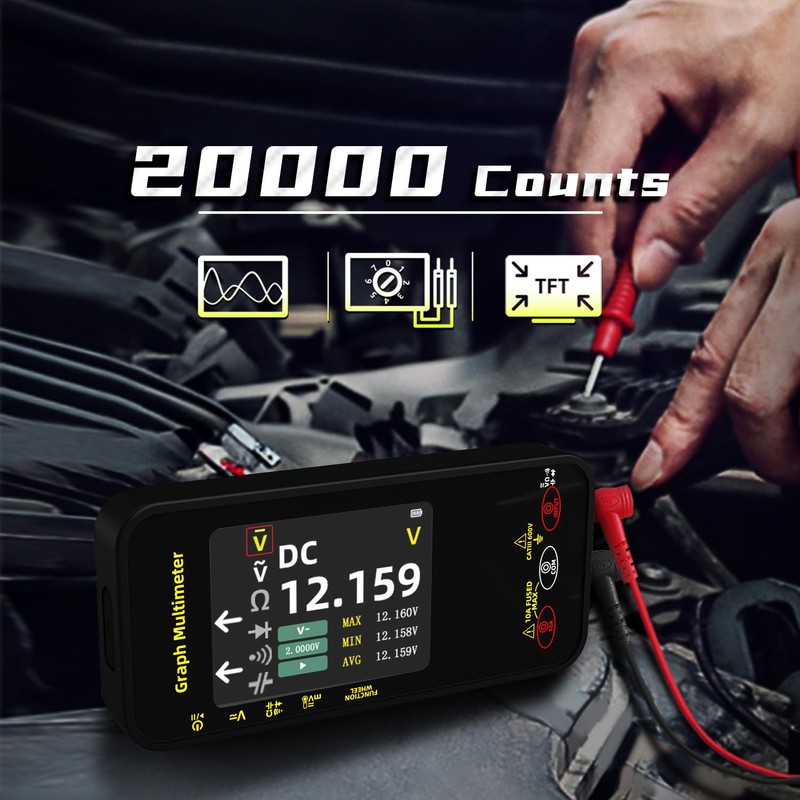 BSIDE S500 Digital Multimeter 20000 Counts Graphical Multimeter TRMS 1000V