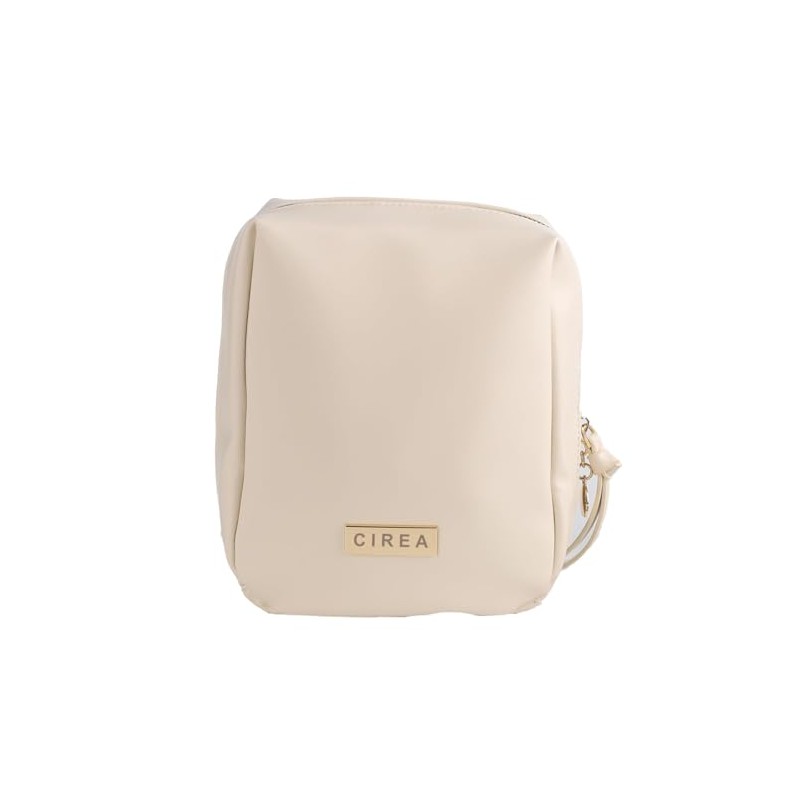 Elegante bolsa de cosméticos portátil para mujer con compartimentos, bolsa