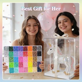 40000Pcs 40 Colors 3mm Resin Jelly Rhinestones Kit with 3pcs 10ml B7000 Glue & Tools, for Diamond Art, Bedazzler Kit, Nail Art