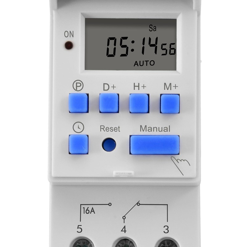 Heschen Digital LCD Power Weekly Programmable Timer Relay Switch, THC15A,