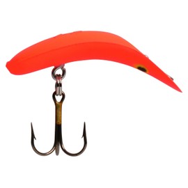 Yakima Bait Flatfish F-7 High Action Plug, 2 1/4-Inch, Fluorescent Red