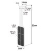 Yamazaki 1306 Magnetic Heel File, White, W2.0 x D1.4 x
