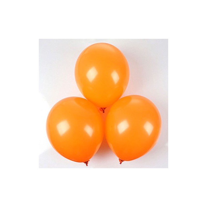 10pcs Plain 12" Orange Helium Quality Latex Balloons Birthday Wedding