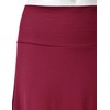 EIMIN Women's Solid Flared Lightweight Elastic Waist Classic Midi Skirt