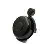 SYSTEM-S Bicycle Bell Shiny in Retro Look Aluminium in Black