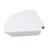2pcs Wall Mount Floating Corner Shelves Quarter Round Hanging Corner
