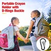 Hiboom 2 Pack Heavy Duty Crayon Holder with Spring D