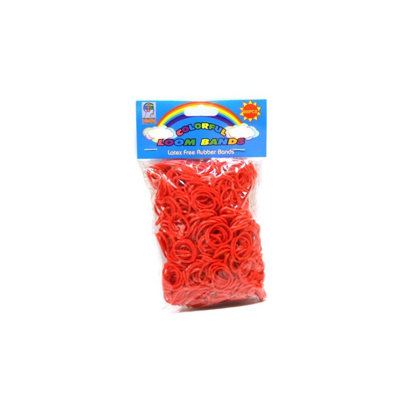 Loom Bandz - Rainbow Colours - Red 600 Count