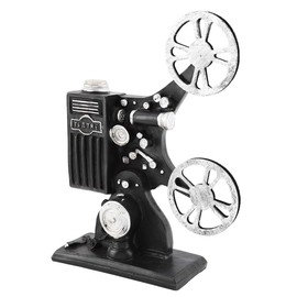 Haofy Film Projector Model, Vintage Resin Movie Film Projector Model Figurine Figure Props Home Decor