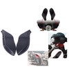 Black Fairing Air Deflectors Side Wing Windshield Side Cover for