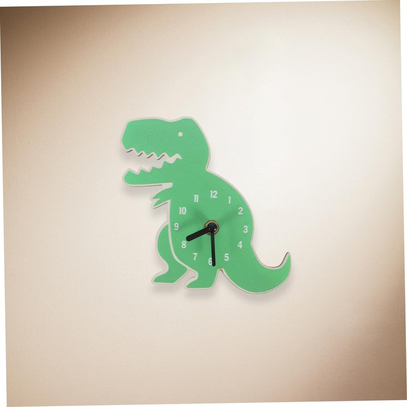 Zerodeko Dinosaur Wall Clock Silent Mini Cartoon Clock for Room