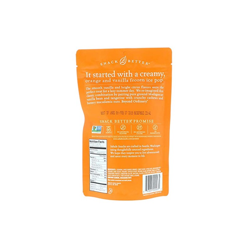 Glazed Mix, ,Tangerine Vanilla Cashew-Macadamia,, 4 oz- pack of 2