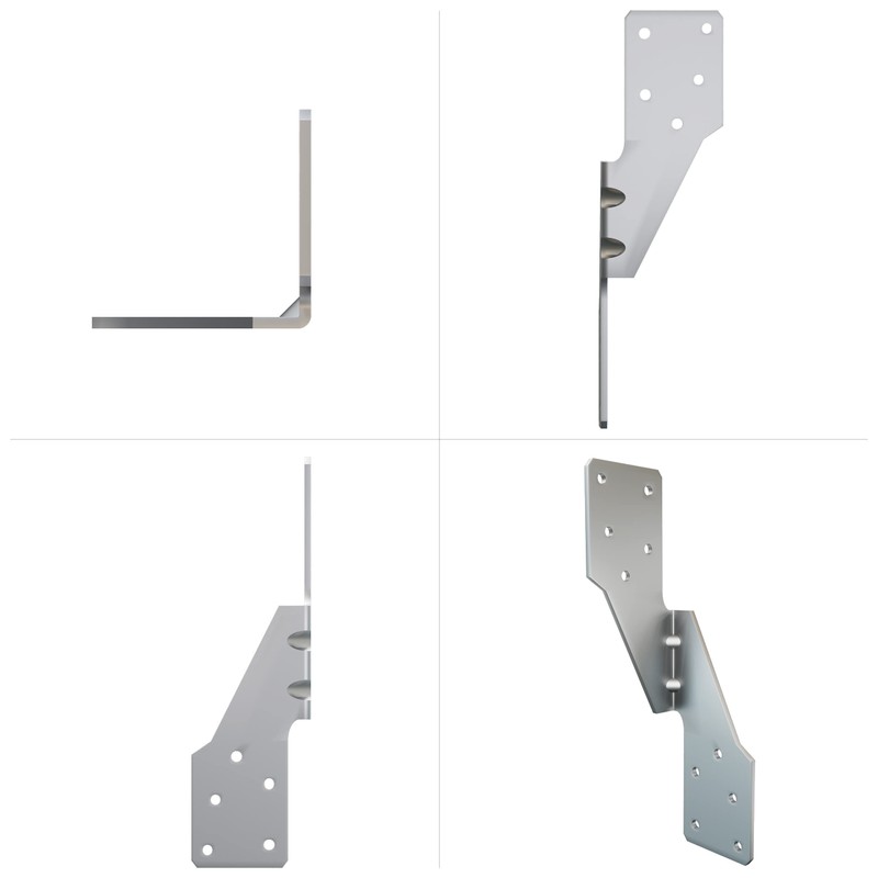 Herbert-fty Hurricane Straps H2.5A Right Tie Heavy Duty Galvanized Hurricane
