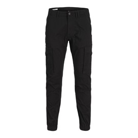 JACK & JONES JACK & JONES Men's Jjipaul Jjflake Akm 542 Black Noos Trouser, (Black Black), W32/L30 (Manufacturer size: 32)