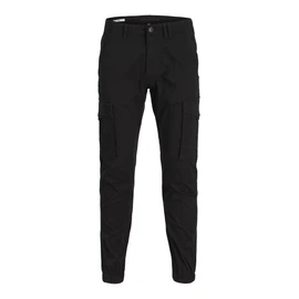 JACK & JONES JACK & JONES Men's Jjipaul Jjflake Akm 542 Black Noos Trouser, (Black Black), W32/L30 (Manufacturer size: 32)