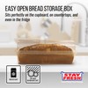 Kitchen Discovery Plastic Bread Box Container Preserve Bread Up To