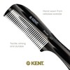 Kent 10T Black Graphite Large Detangler Comb, Wide Tooth Comb