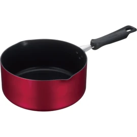 Thermos Durable Series KNA-020S R Single Handled Pot Cook Pan 7.9 inches (20 cm), Red, Induction Compatible