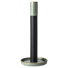 BITZ Kitchen Roll Holder Stoneware Standing Height 28 cm Green