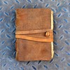 Vintage leather journal - Deckle Edge Rustic Paper - Best
