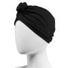 Conair The Curl Collective Knotted Turban Shower Cap, Black, Soft
