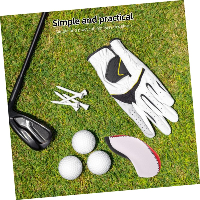 Kisangel Elegant Golf Iron Head Covers 10 Pack Soft Neoprene
