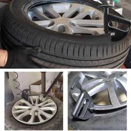 TUKNN Tyre bead depressor, tyre changer tyre bead clamp, tyre repair aid, wheel change aid, deep bed depressor, for most rims, black