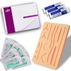 Suture Practice Pad 3 Layer 14 Wound 5x7" with Silicon