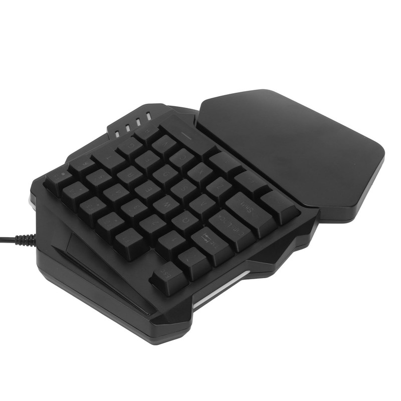 One Handed Gaming Keyboard RGB Backlight 35 Keys Ergonomic Portable