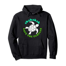 Save The Turtles. Retro 60s vintage Ecology Pullover Hoodie