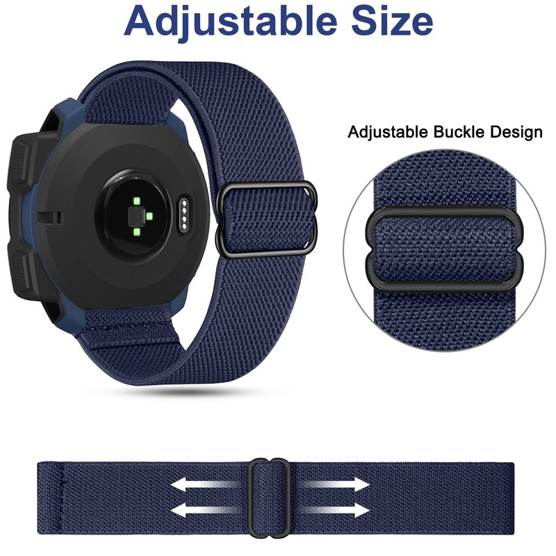 Strap Garmin Instinct Elastic Loop, 22mm Stretchy Nylon Ultra-light Wrist