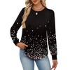 Alaroo Black Shirts Casual Flower Tops Womens Fall Fashion 2025