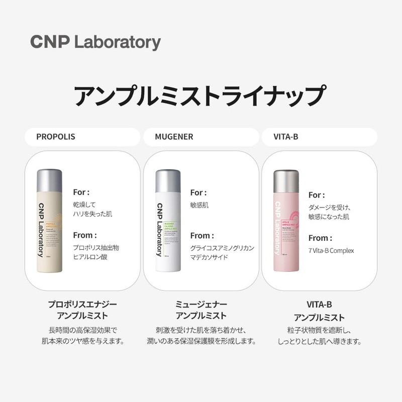 【CNP Laboratory】Mugener Calming Ampule Mist 100ml CNP Laboratory Mugener Calming