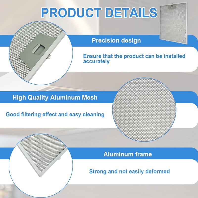 3PCS WB02X24871 Range Hood Grease Filter Compatible with GE Range