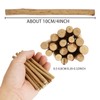 80Pcs Wooden Log Sticks for Crafts, 10CM Wood Sticks 0.2-0.3