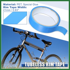 Motoforti Width 21mm Length 10m Tubeless Rim Tape Bike Rim Strip Tape Blue Long-lasting